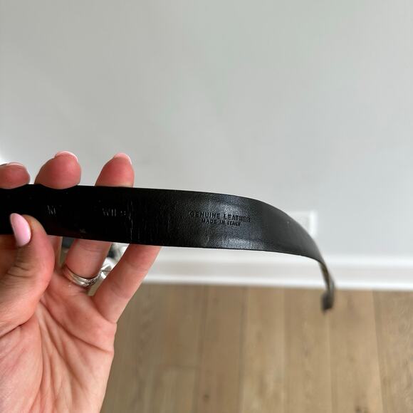 Brooks Brothers 346 Genuine Leather Belt Black M - Picture 11 of 11